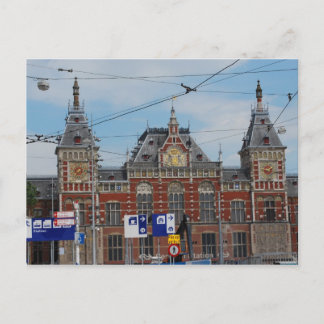 Cartão Postal Estação Central Amsterdã