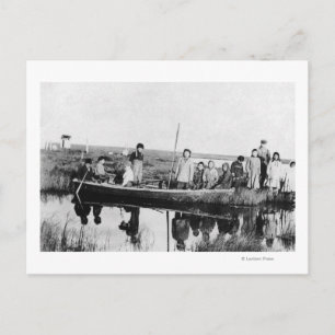 Cartão Postal Estação da Missão Morávia em Kuskokwim