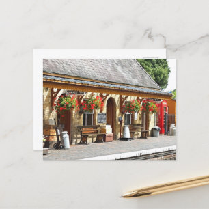 CARTÃO POSTAL ESTAÇÃO DE COMBOIO ANTIGO