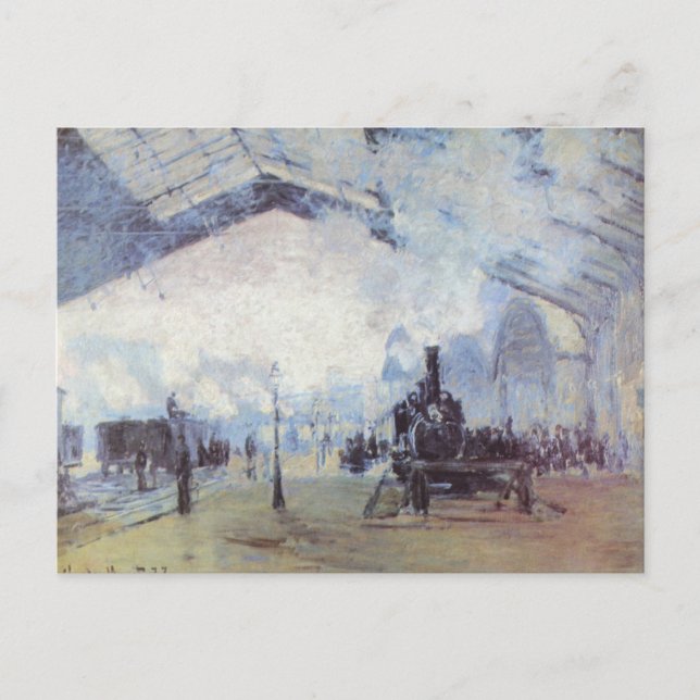 Cartão Postal Estação de Comboio Claude Monet (Frente)