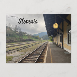 Cartão Postal Estação de Dravograd Eslovênia