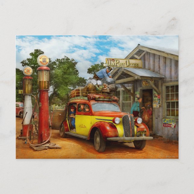 Cartão Postal Estação de Gás - Entrega nova à Cidade do Pie, 194 (Frente)