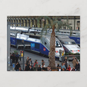 Cartão Postal Estação de Lyon. Paris, França