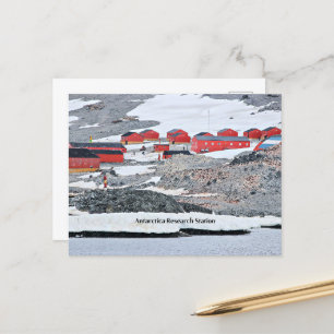 Cartão Postal Estação de Pesquisa da Antártica