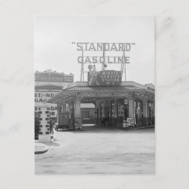 Cartão Postal Estação de preenchimento de 1920 (Frente)