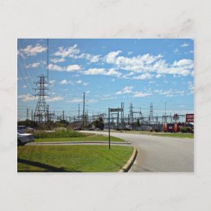 Cartão Postal Estação de retransmissão de eletricidade