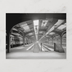 Cartão Postal Estação de trem em Chicago, 1920