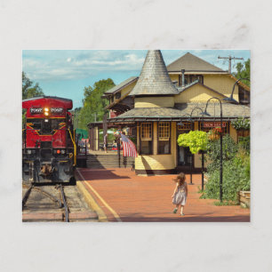 Cartão Postal Estação de trem - Haverá sempre esperança