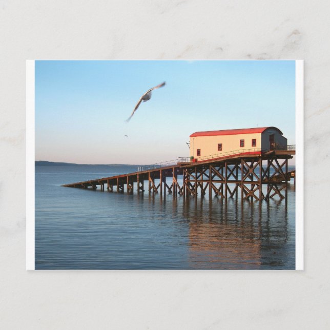 Cartão Postal Estação do veloz barco salva-vidas em Tenby (Frente)