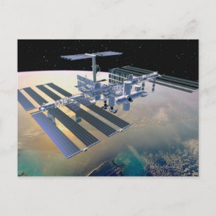 Cartão Postal Estação Espacial em órbita 4