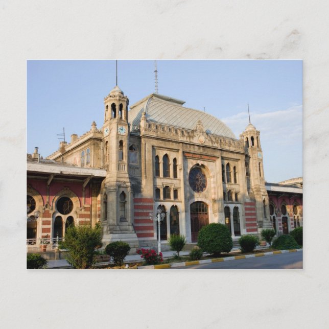 Cartão Postal Estação Expressa Orient em Istambul (Frente)