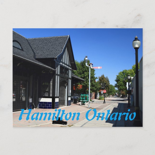 Cartão Postal Estação Ferguson Hamilton Ontario (Frente)