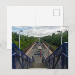 Cartão Postal Estação Ferroviária Burnley Rose Grove