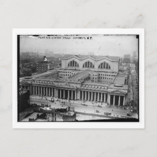 Cartão Postal Estação Ferroviária da Pensilvânia NY Vintage