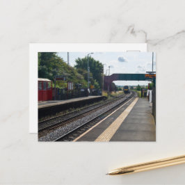 Cartão Postal Estação Ferroviária de Cottingley, Leeds