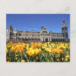 Cartão Postal Estação Ferroviária de Dunedin