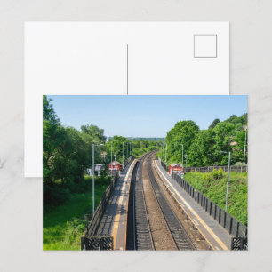 Cartão Postal Estação Ferroviária Deighton, Huddersfield