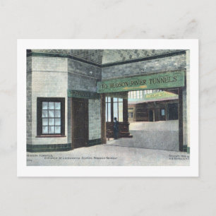 Cartão Postal Estação Lackawanna, Hoboken, Nova Jersey Vintage