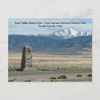 Cartão Postal Estação Rush Valley