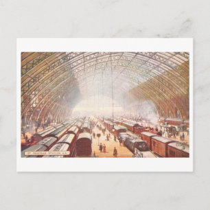 Cartão Postal Estação St. Pancras antiga (Londres)