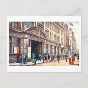 Cartão Postal Estação Vintage Moorgate Street (Londres)