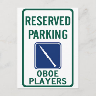 Cartão Postal Estacionamento de Oboe Players