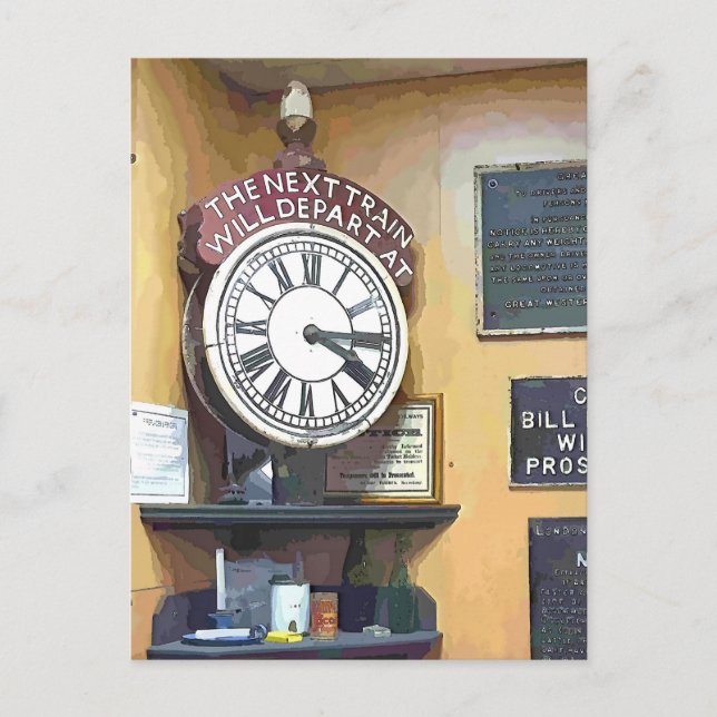 CARTÃO POSTAL ESTAÇÕES DE COMBOIO (Frente)