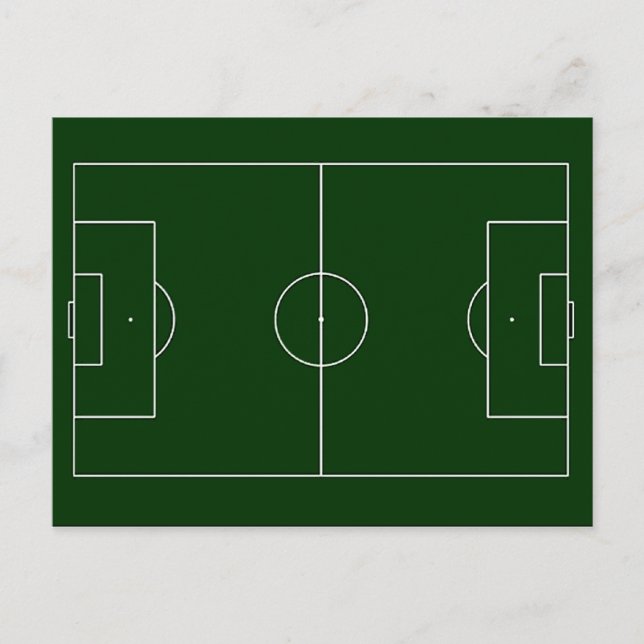 Cartão Postal estádio de futebol verde (Frente)