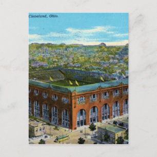 Cartão Postal Estádio League Park Baseball