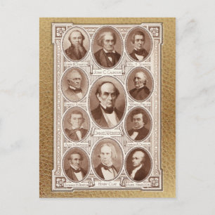 Cartão Postal Estadistas e Oradores Americanos