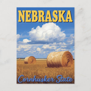Cartão Postal Estado Cornhusker de Nebraska