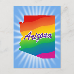 Cartão Postal Estado da Arizona Arco-Íris