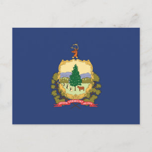 Cartão Postal Estado de bandeira de Vermont, EUA