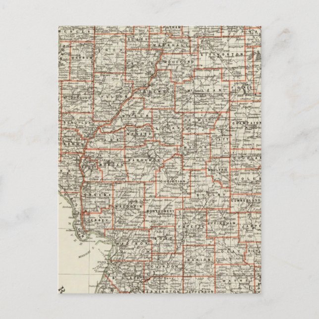 Cartão Postal Estado de Illinois (Frente)