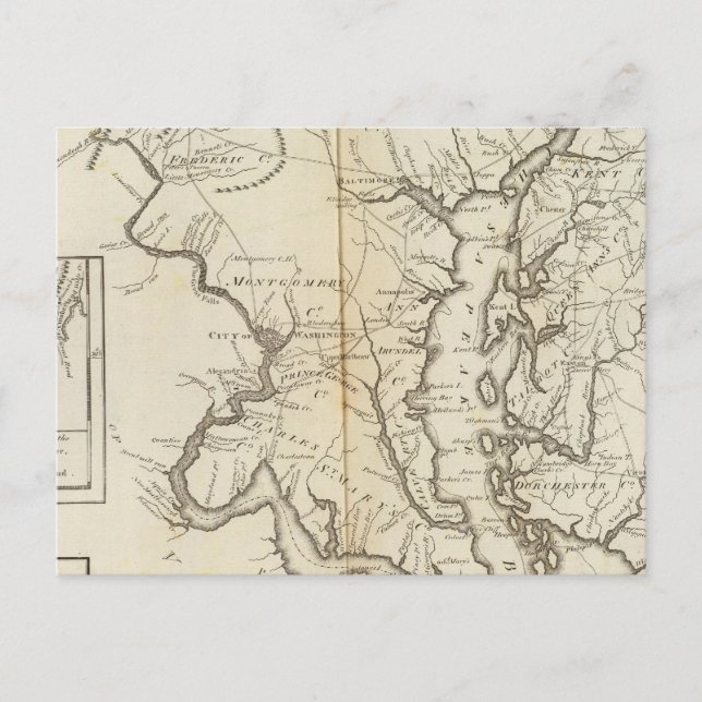 Cartão Postal Estado de Maryland (Frente)