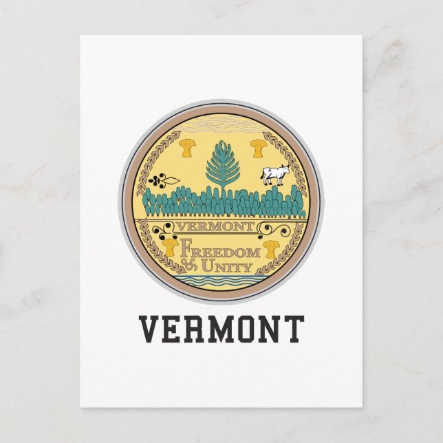 Cartão Postal Estado de Vermont (Frente)