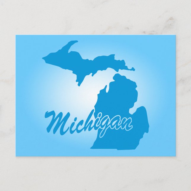 Cartão Postal Estado Michigan (Frente)