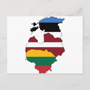 Cartão Postal Estados bálticos