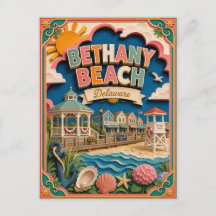 Estados de PopCut Bethany Beach Delaware Arte de P