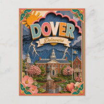 Estados de PopCut Dover Delaware Arte de Papel