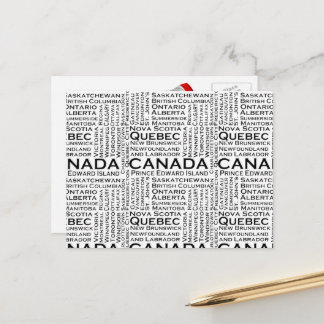 Cartão Postal Estados e cidades canadenses