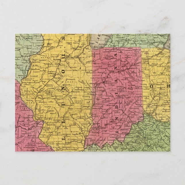 Cartão Postal Estados Ocidentais, EUA (Frente)