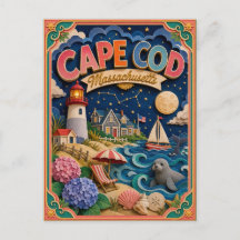 Estados PopCut Cape Cod Massachusetts Arte em Pape