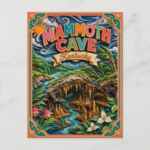Estados PopCut Mammoth Cave Kentucky Arte em Papel
