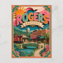 Estados PopCut Rogers Arkansas Arte de Papel