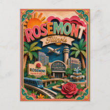 Estados PopCut Rosemont Illinois Arte em Papel