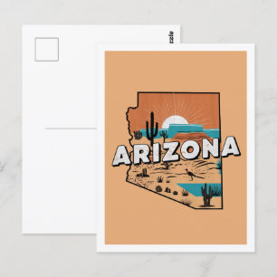 Cartão Postal Estados Unidos Icônicos da Design de Viagem de ari