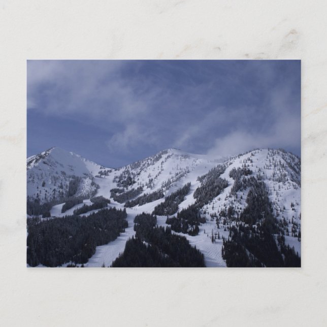 Cartão Postal Estados Unidos, Washington, pistas de esqui em (Frente)