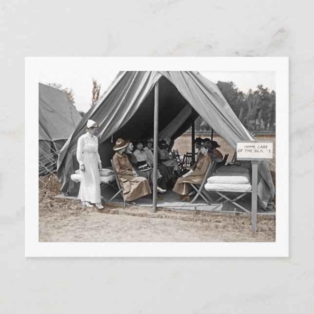 Cartão Postal Estagiários de Enfermeiros WWI (Frente)