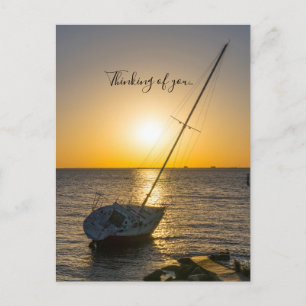Cartão Postal Estaleiro Sunset Naufrágio do Golfo Pérsico Pensan